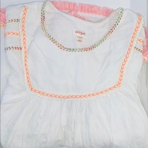 Colorful cover up poncho-like top